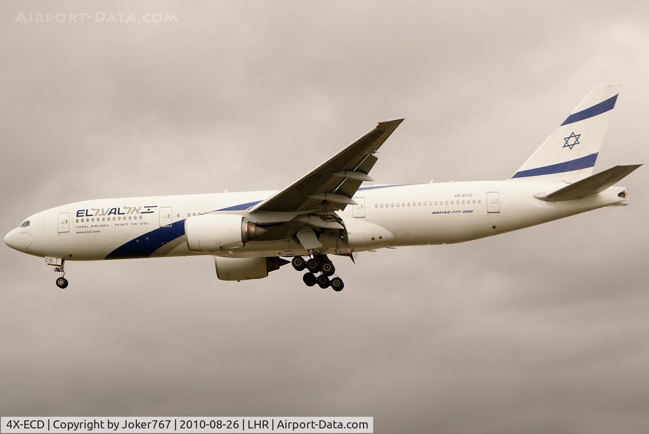 4X-ECD, 2002 Boeing 777-258/ER C/N 33169, El Al