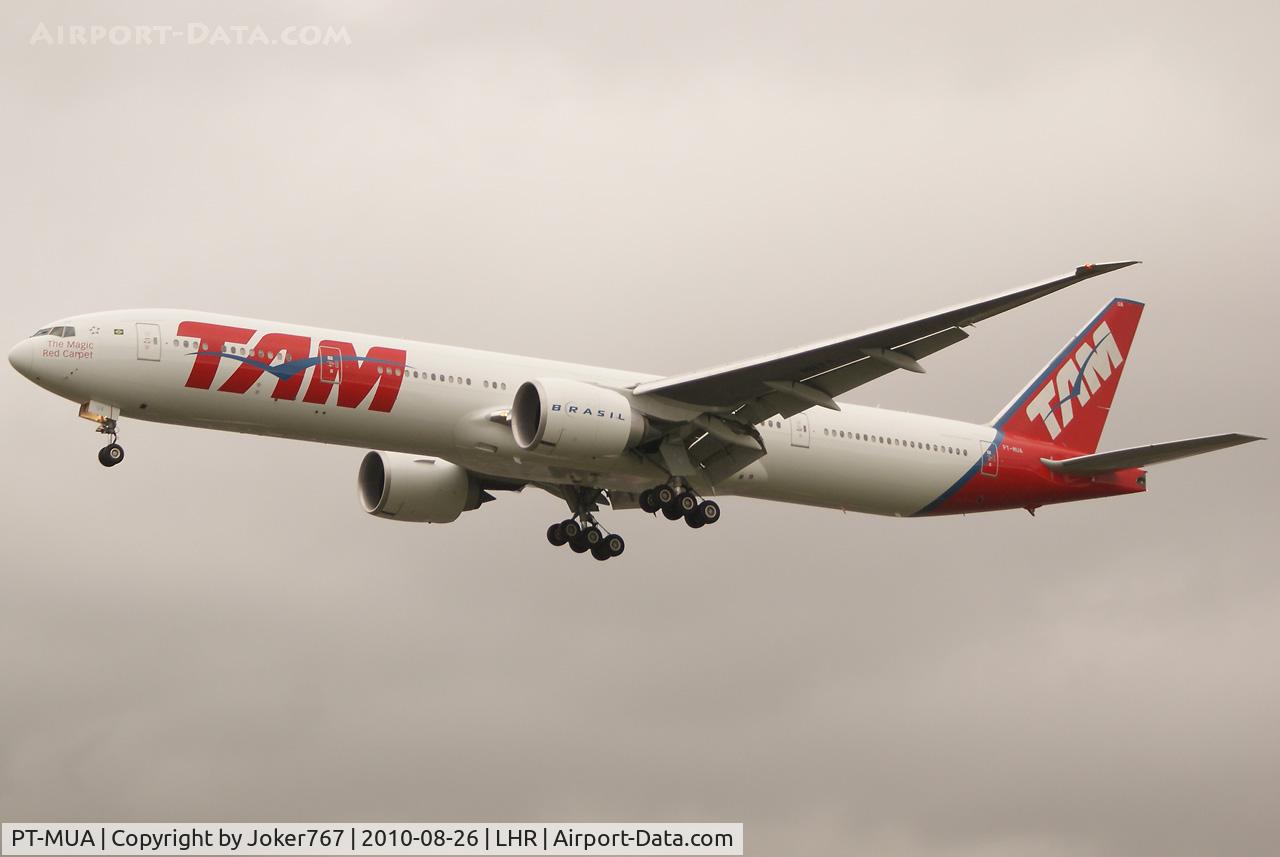 PT-MUA, 2008 Boeing 777-32W/ER C/N 37664, TAM