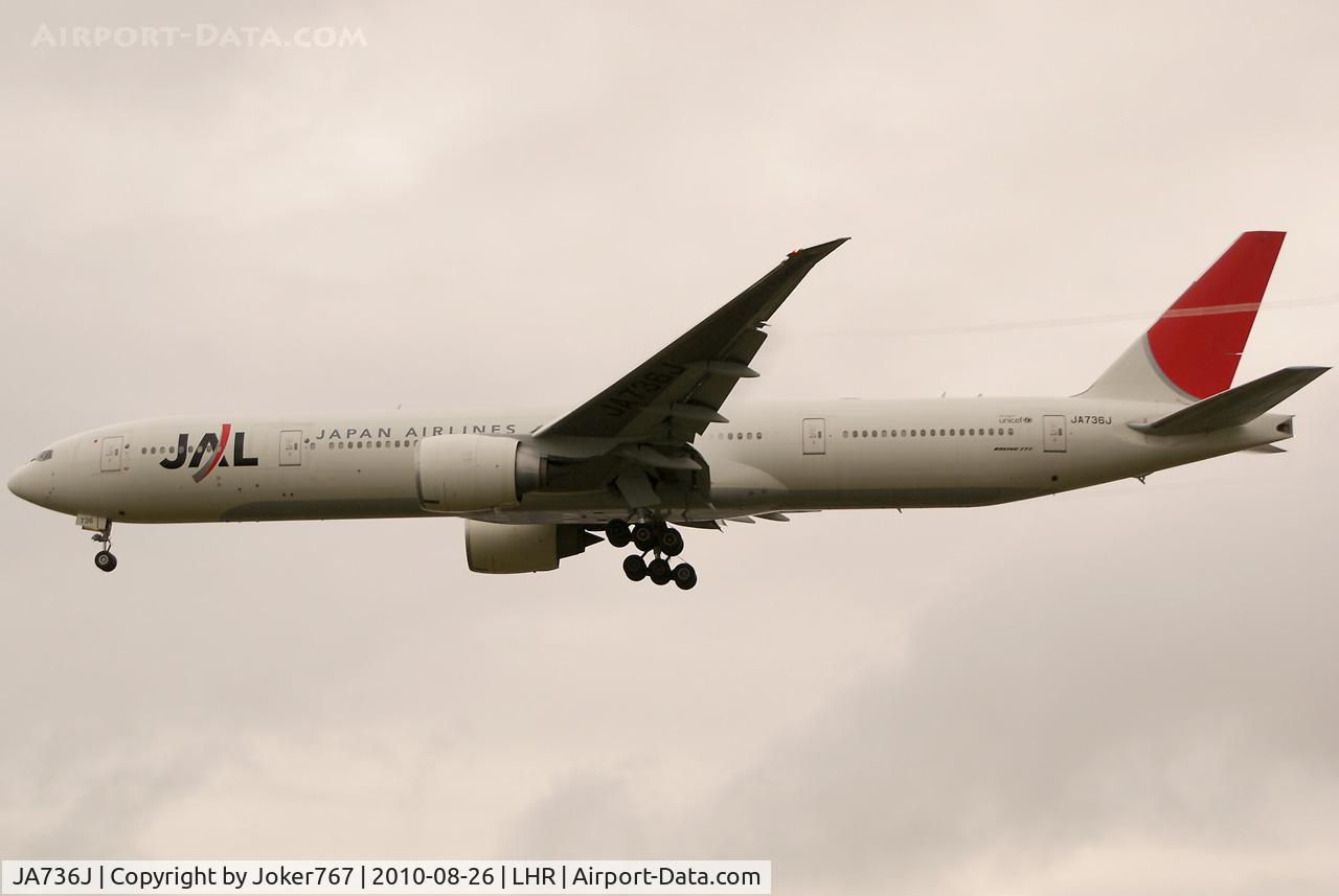 JA736J, 2006 Boeing 777-346/ER C/N 32435, JAL