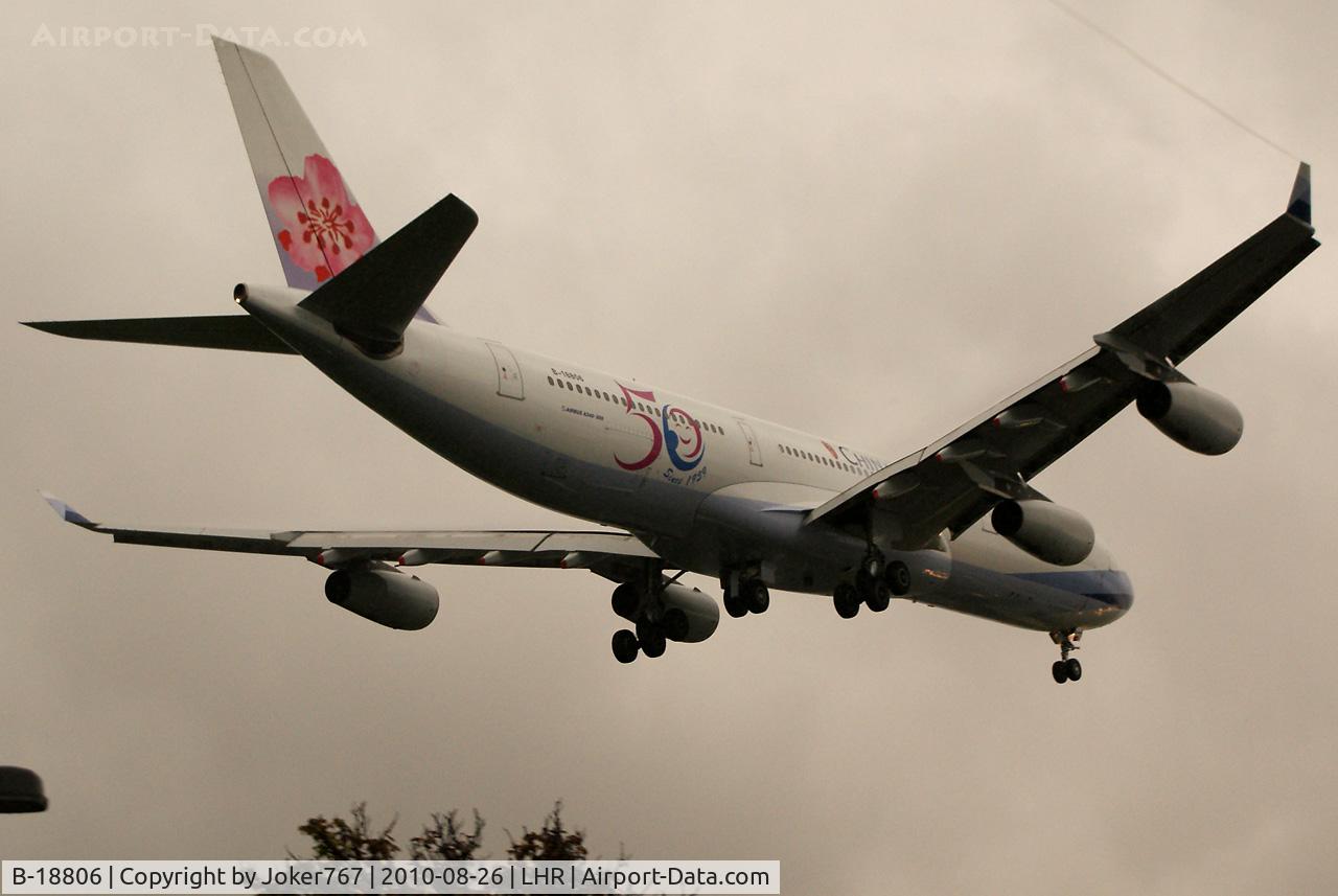 B-18806, 2001 Airbus A340-313 C/N 433, China Airlines