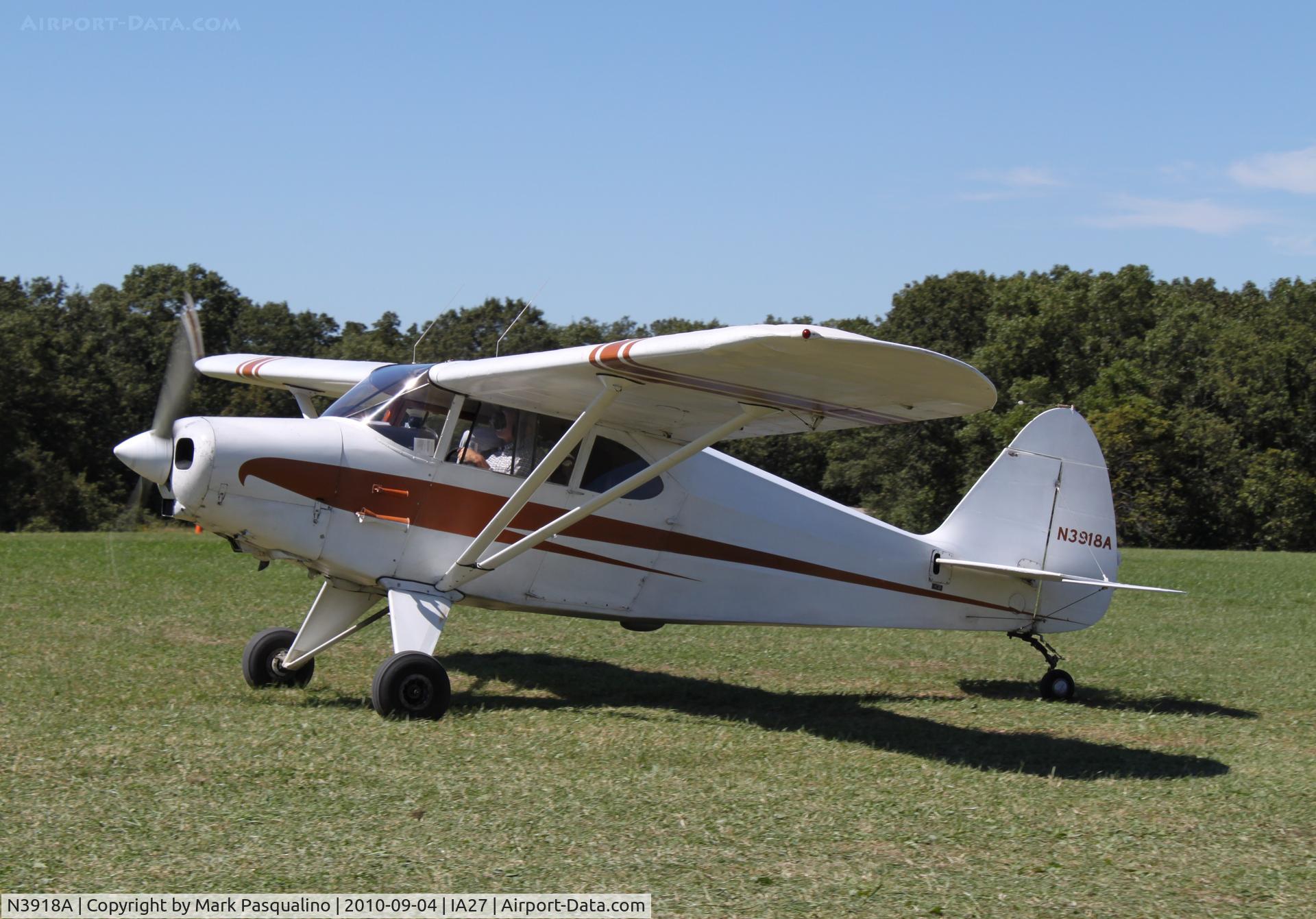 N3918A, 1950 Piper PA-20 Pacer C/N 20-142, Piper PA-20
