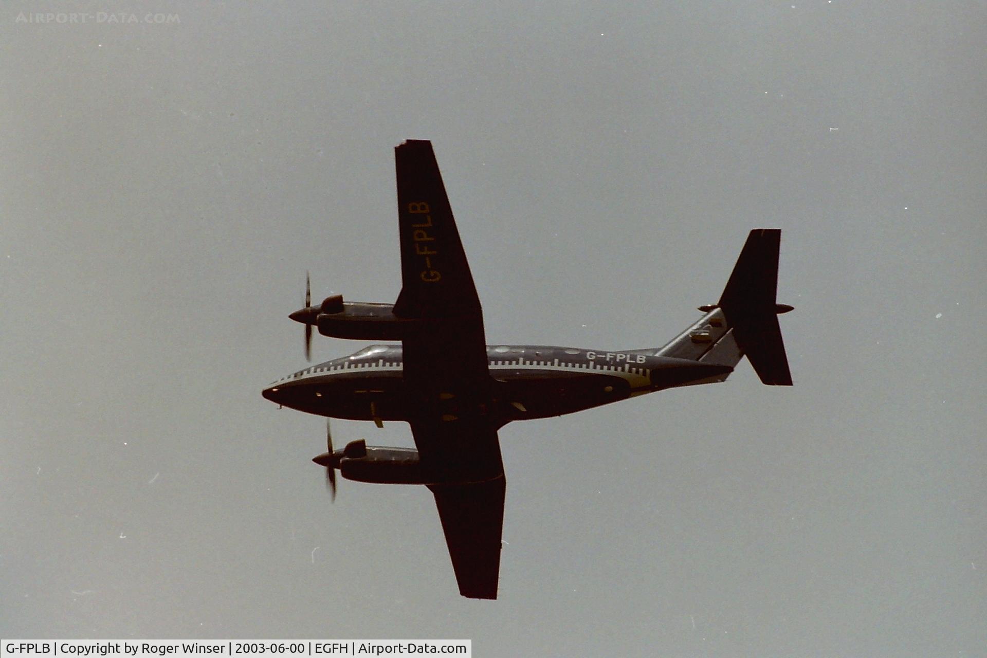 G-FPLB, 1982 Beech 200 Super King Air C/N BB-1048, Cobham Flight Inspection Ltd's Super King Air approaching Runway 22 to calibrate the recently installed ILS