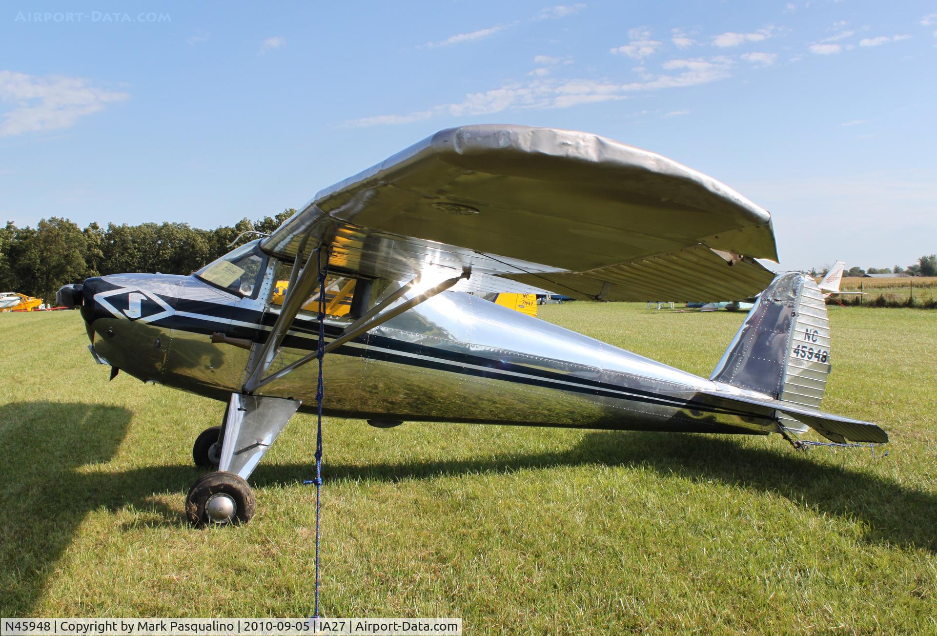 N45948, 1946 Silvaire LUSCOMBE 8A C/N 2475, Luscombe 8A