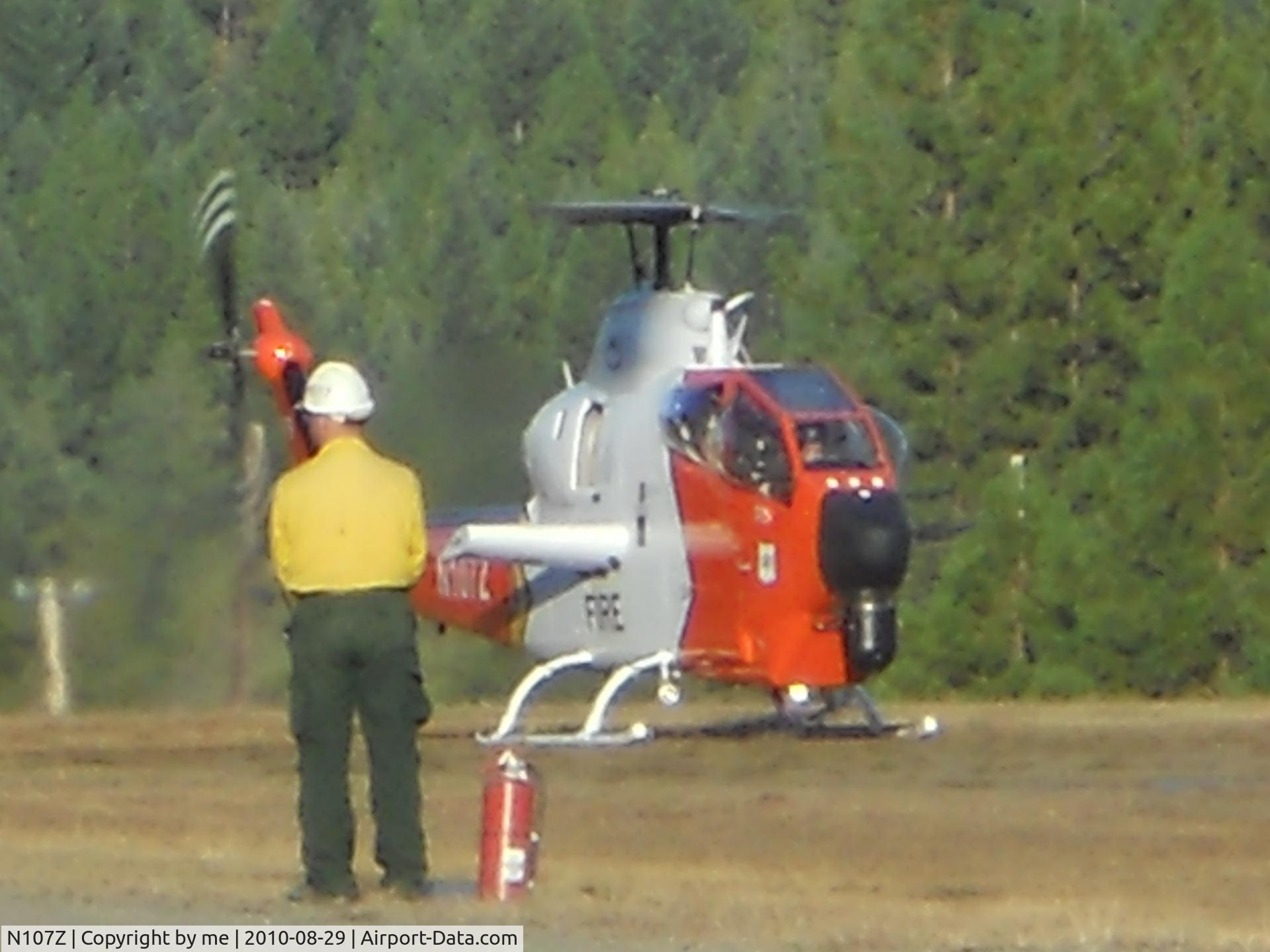 N107Z, 1983 Bell 209 (AH-IS Cobra) Firewatch Cobra C/N 22342, n107Z on bullards fire