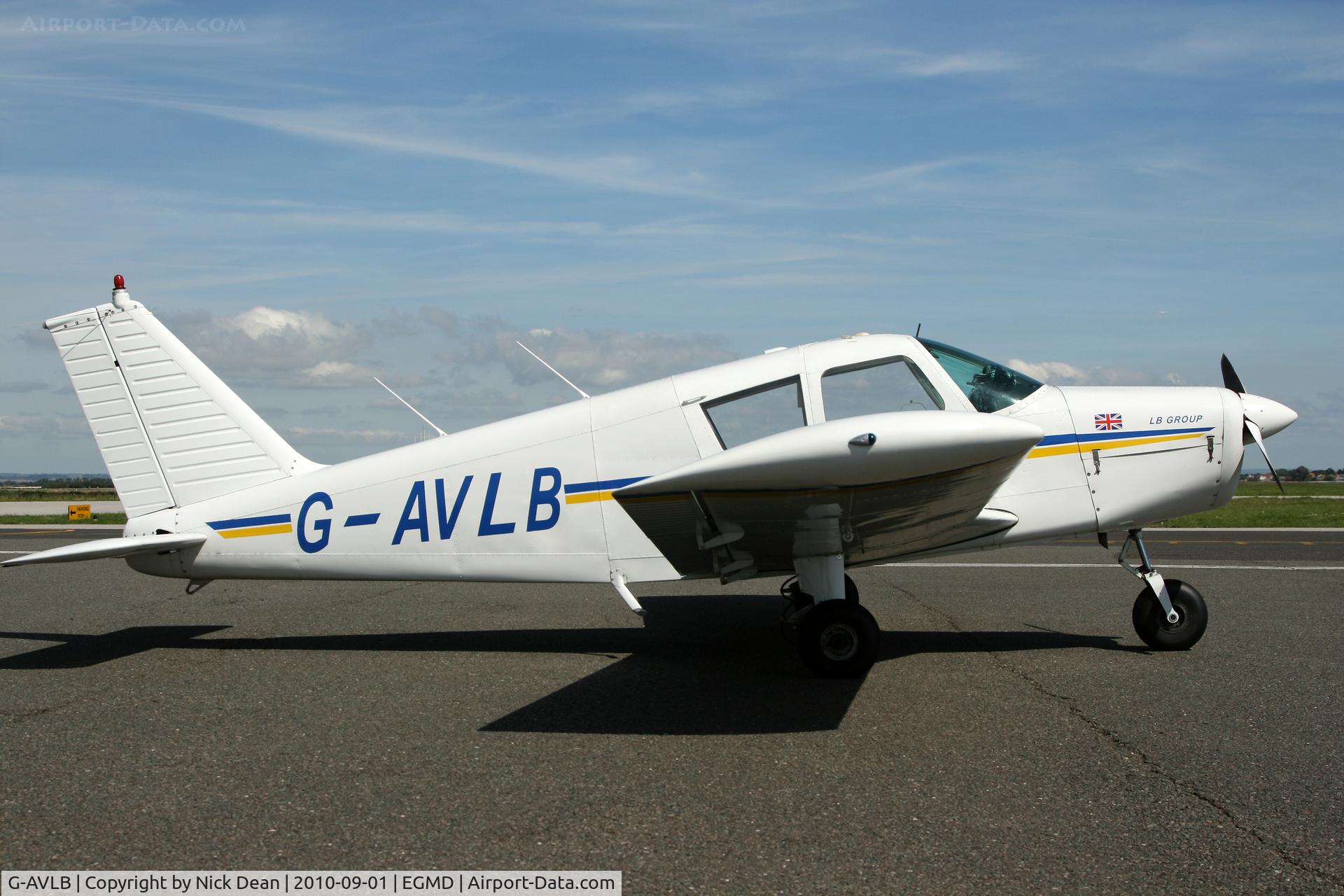 G-AVLB, 1967 Piper PA-28-140 Cherokee C/N 28-23158, EGMD