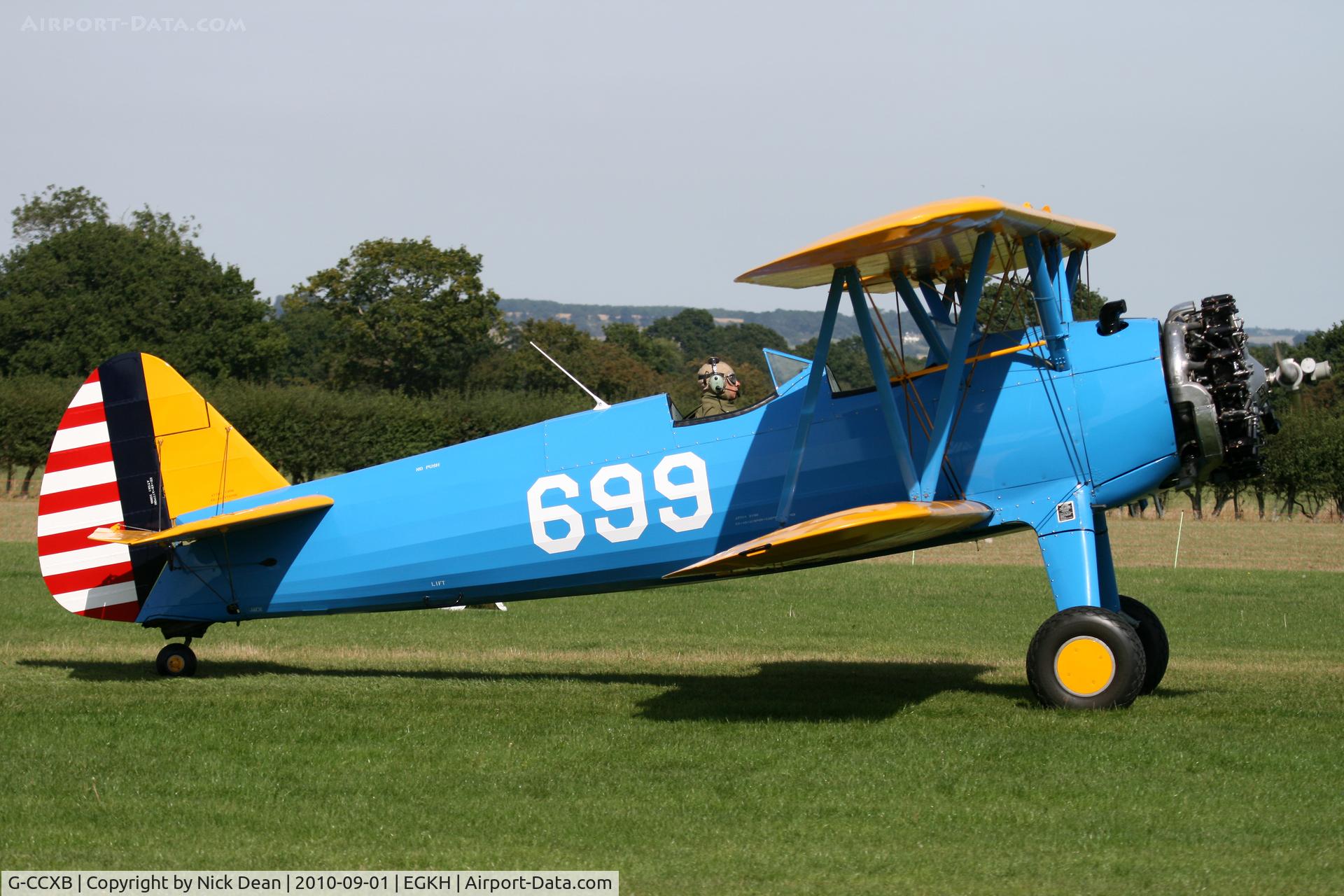 G-CCXB, 1942 Boeing A75L3 C/N 75-7854, EGKH