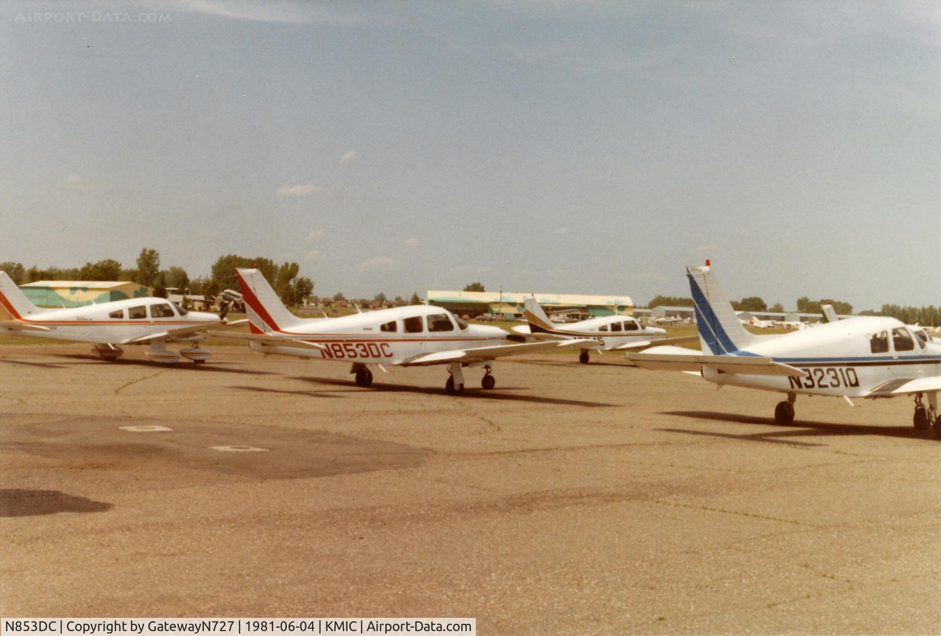 N853DC, Piper PA-28R-201 Cherokee Arrow III C/N 28R-7837043, Thunderbird Aviation ramp.