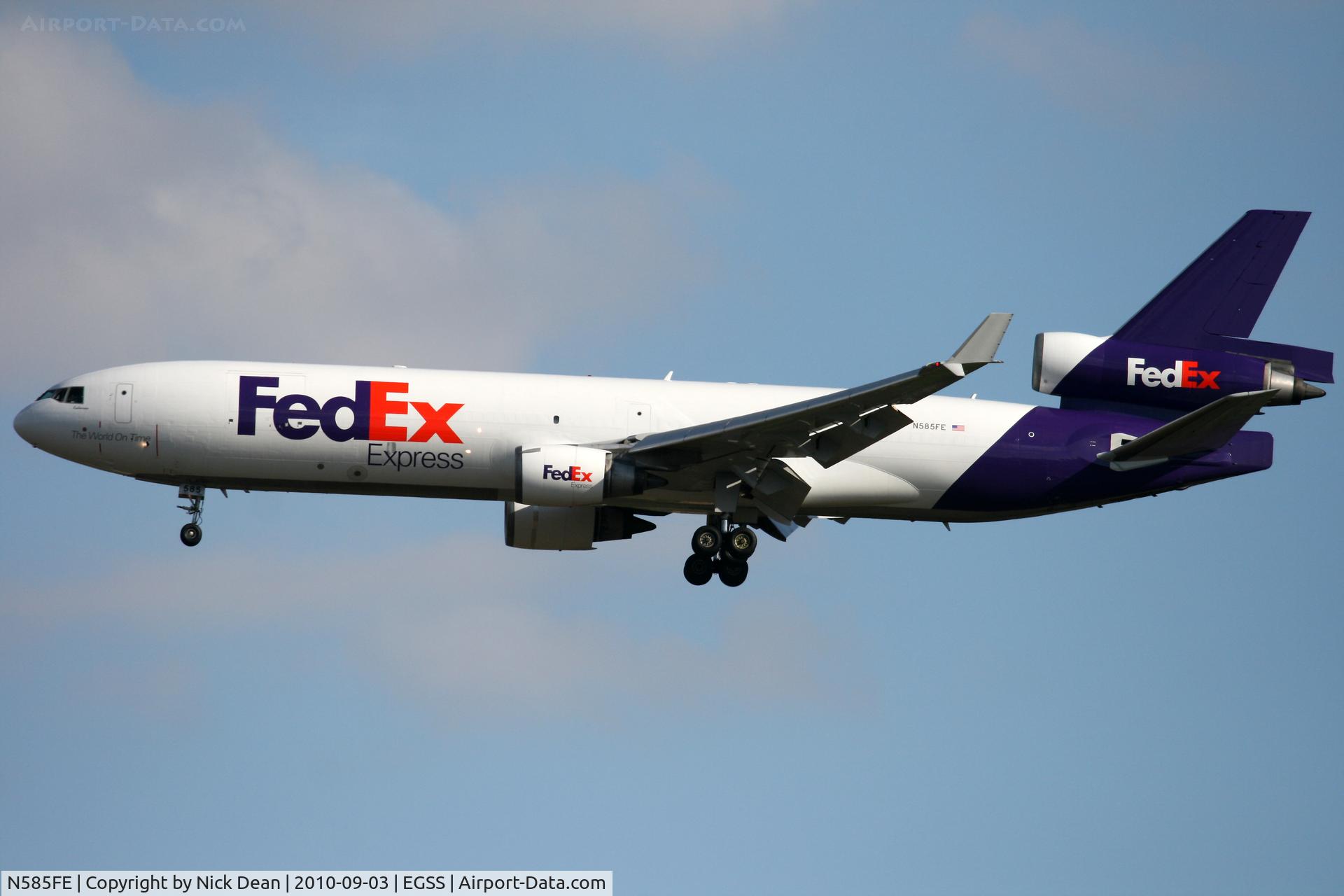 N585FE, 1992 McDonnell Douglas MD-11F C/N 48481, EGSS