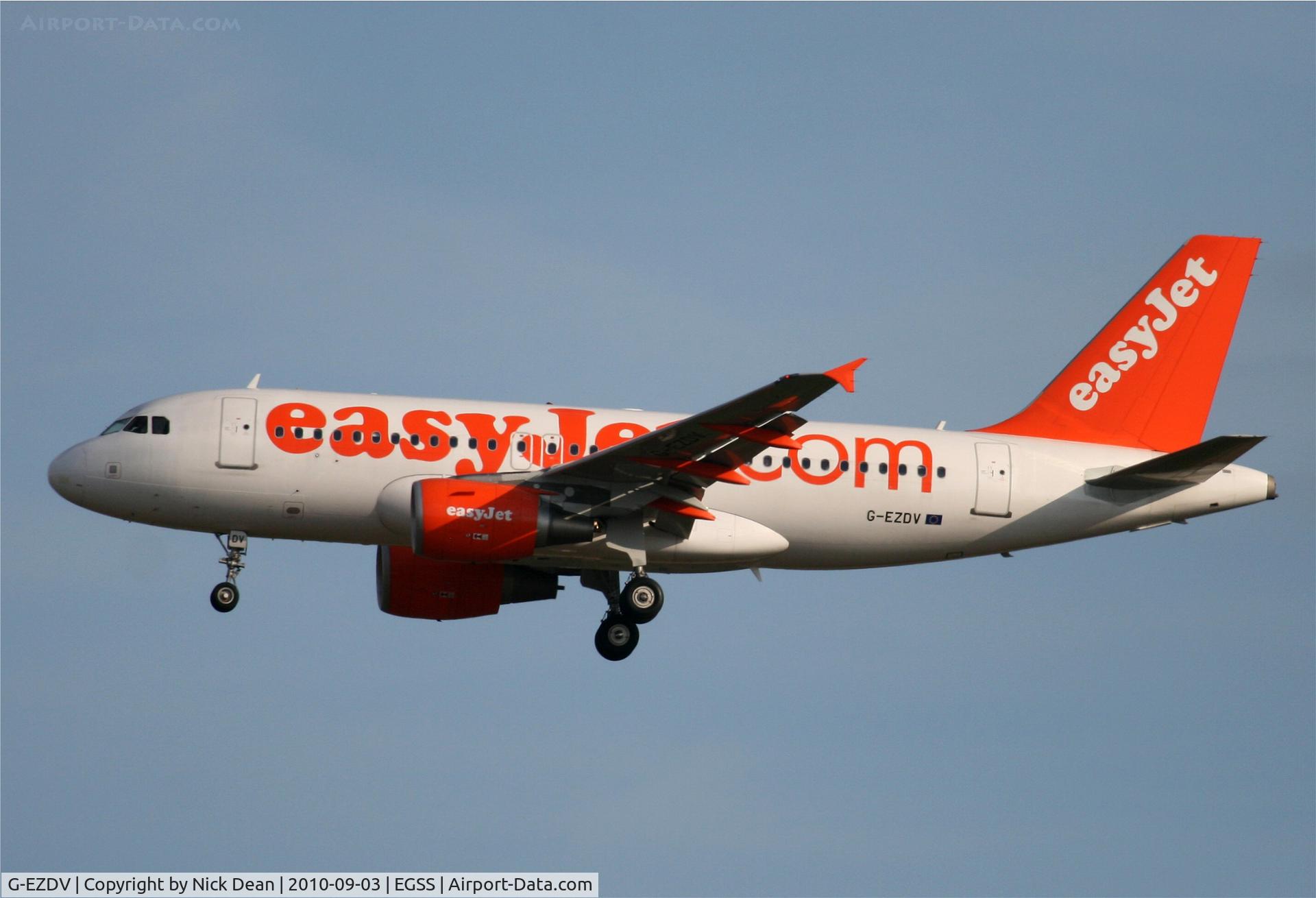 G-EZDV, 2008 Airbus A319-111 C/N 3742, EGSS