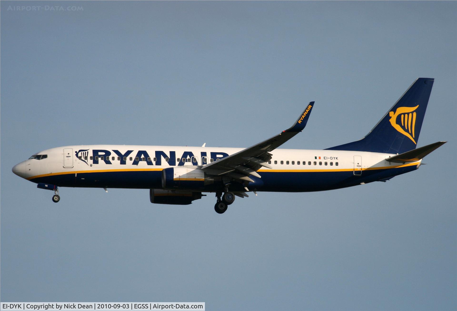 EI-DYK, 2008 Boeing 737-8AS C/N 36573, EGSS