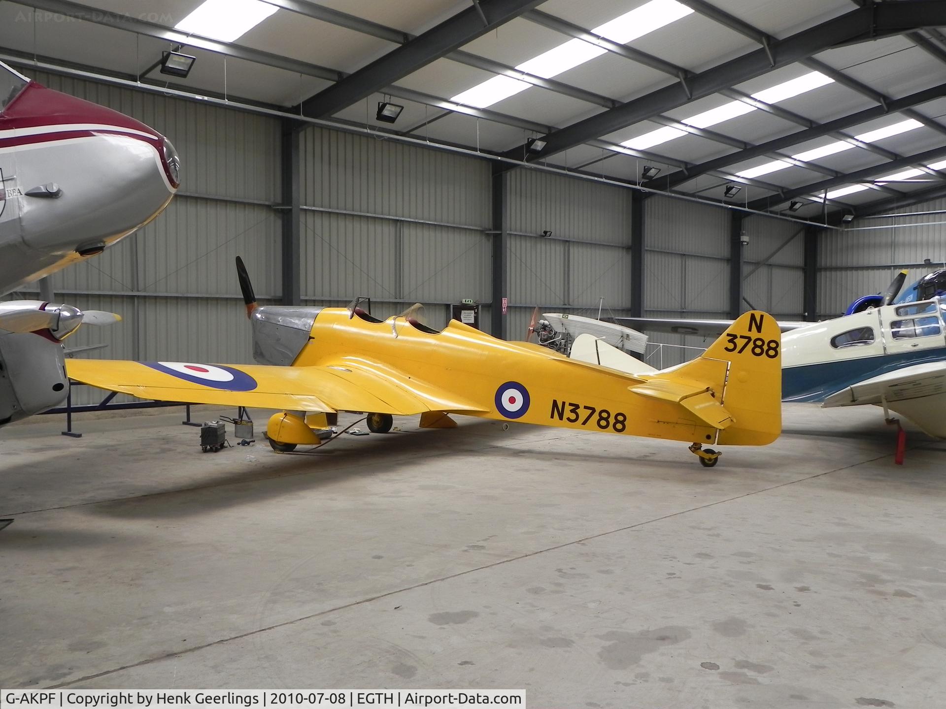 G-AKPF, 1941 Miles M14A Hawk Trainer 3 C/N 2228, Shuttleworth Collection , July 2010