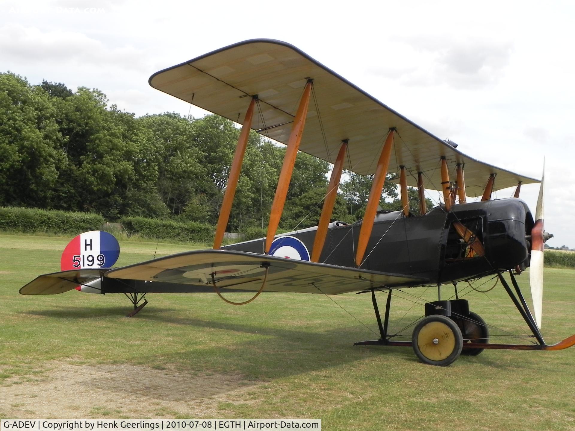 G-ADEV, 1918 Avro 504K C/N R3/LE/61400, Shuttleworth Collection , July 2010 , Old Warden Airport