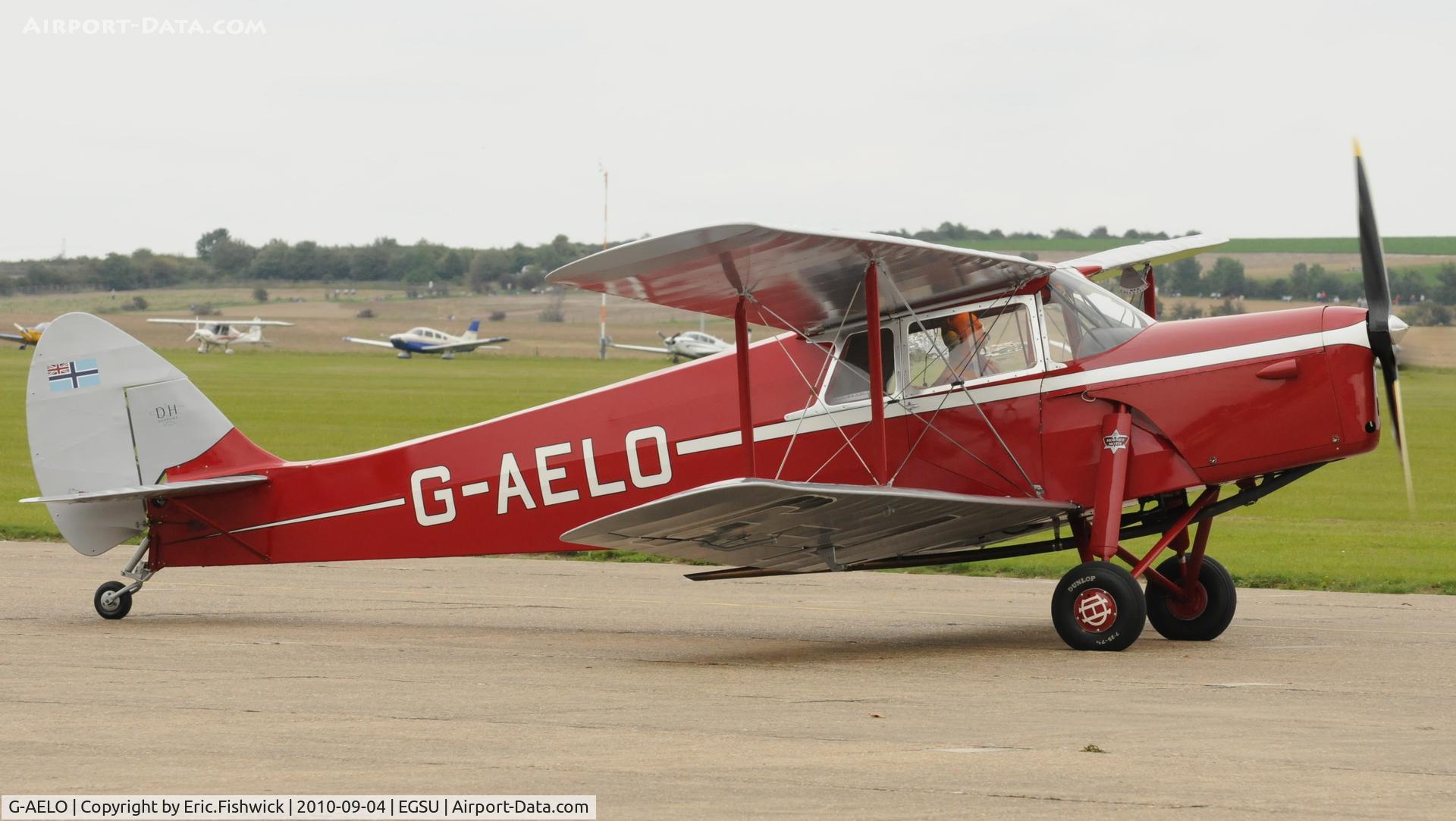 G-AELO, 1936 De Havilland DH.87B Hornet Moth C/N 8105, 2. G-AELO at IWM Duxford Battle of Britain Air Show Sep. 2010