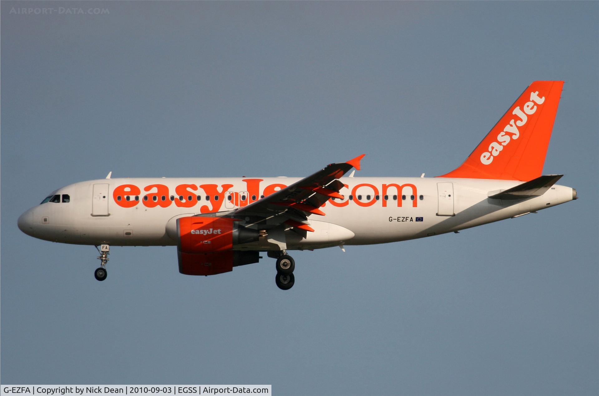G-EZFA, 2009 Airbus A319-111 C/N 3788, EGSS