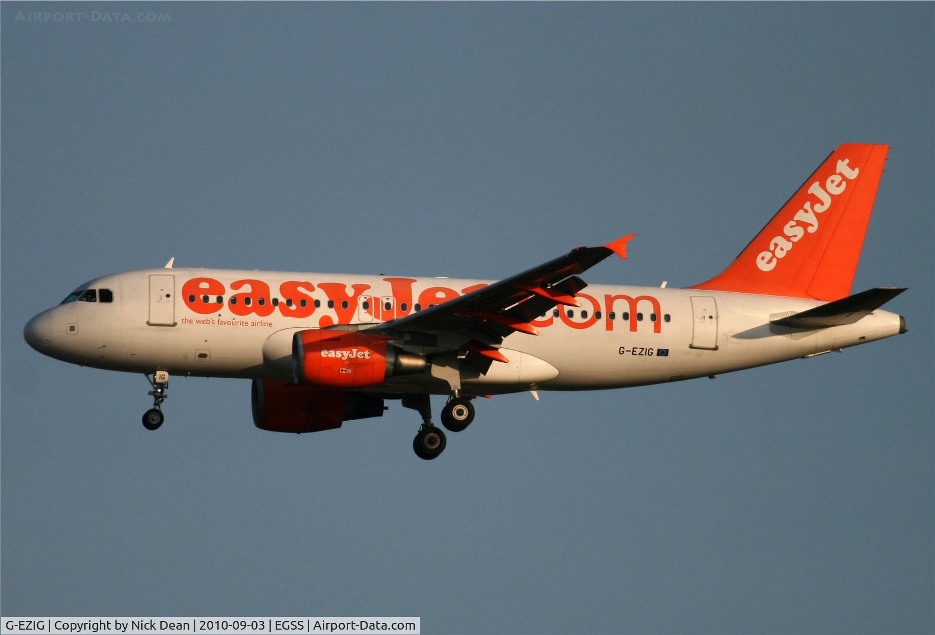 G-EZIG, 2005 Airbus A319-111 C/N 2460, EGSS