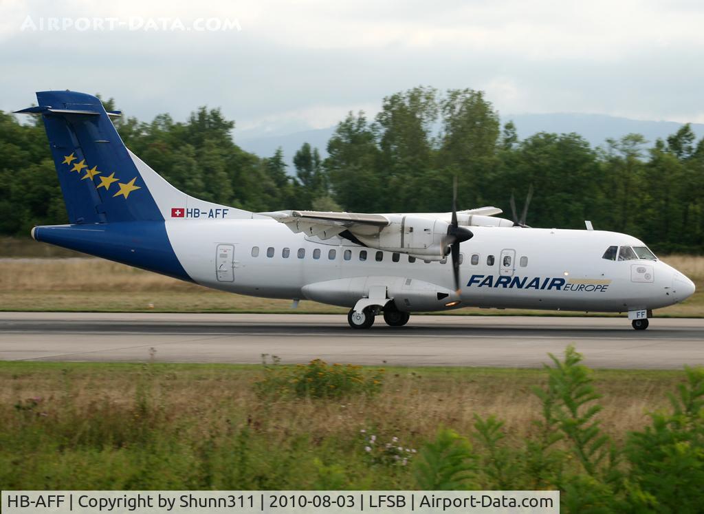 HB-AFF, 1991 ATR 42-320 C/N 264, Landing rwy 16