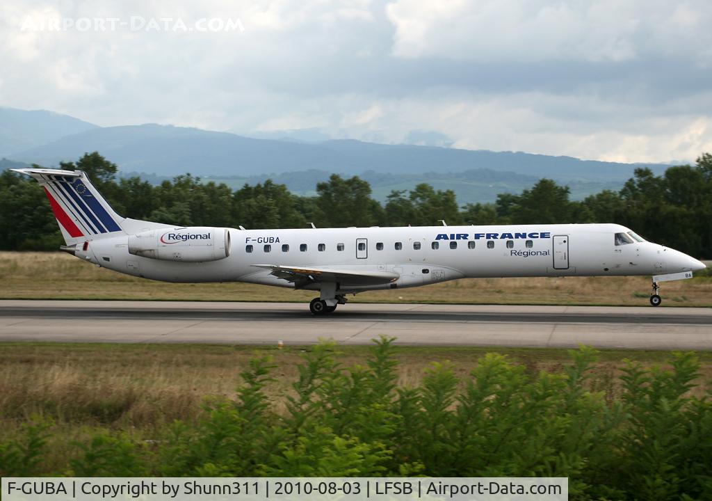 F-GUBA, 2001 Embraer EMB-145MP (ERJ-145MP) C/N 145398, Landing rwy 16
