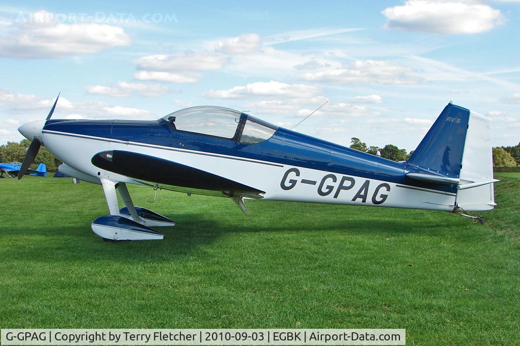 G-GPAG, 2002 Vans RV-6 C/N PFA 181A-13306, 2002 Green Pa VANS RV-6, c/n: PFA 181A-13306 at 2010 LAA National Rally