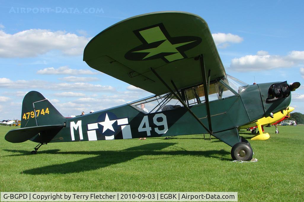 G-BGPD, 1943 Piper L-4A Grasshopper C/N 10478, 1943 Piper PIPER J3C-65, c/n: 10478 at 2010 LAA National Rally