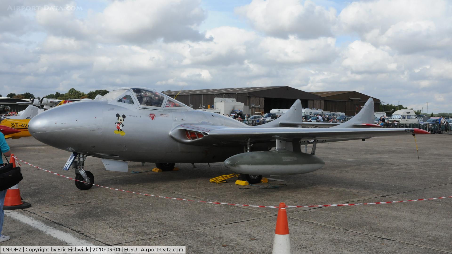 LN-DHZ, 1959 De Havilland (F+W Emmen) Vampire T55 (DH-115) C/N 990, 3. LN-DHZ at IWM Duxford Battle of Britain Air Show Sep. 2010