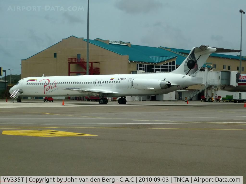 YV335T, 1985 McDonnell Douglas MD-82 (DC-9-82) C/N 49232, Perla Airlines MD 82 (49232/1178) YV335T @ TNCA / AUA