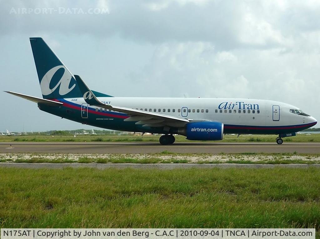 N175AT, 2004 Boeing 737-76N C/N 32652, AirTran B 737-76N (32652/1627) N175AT @ TNCA / AUA