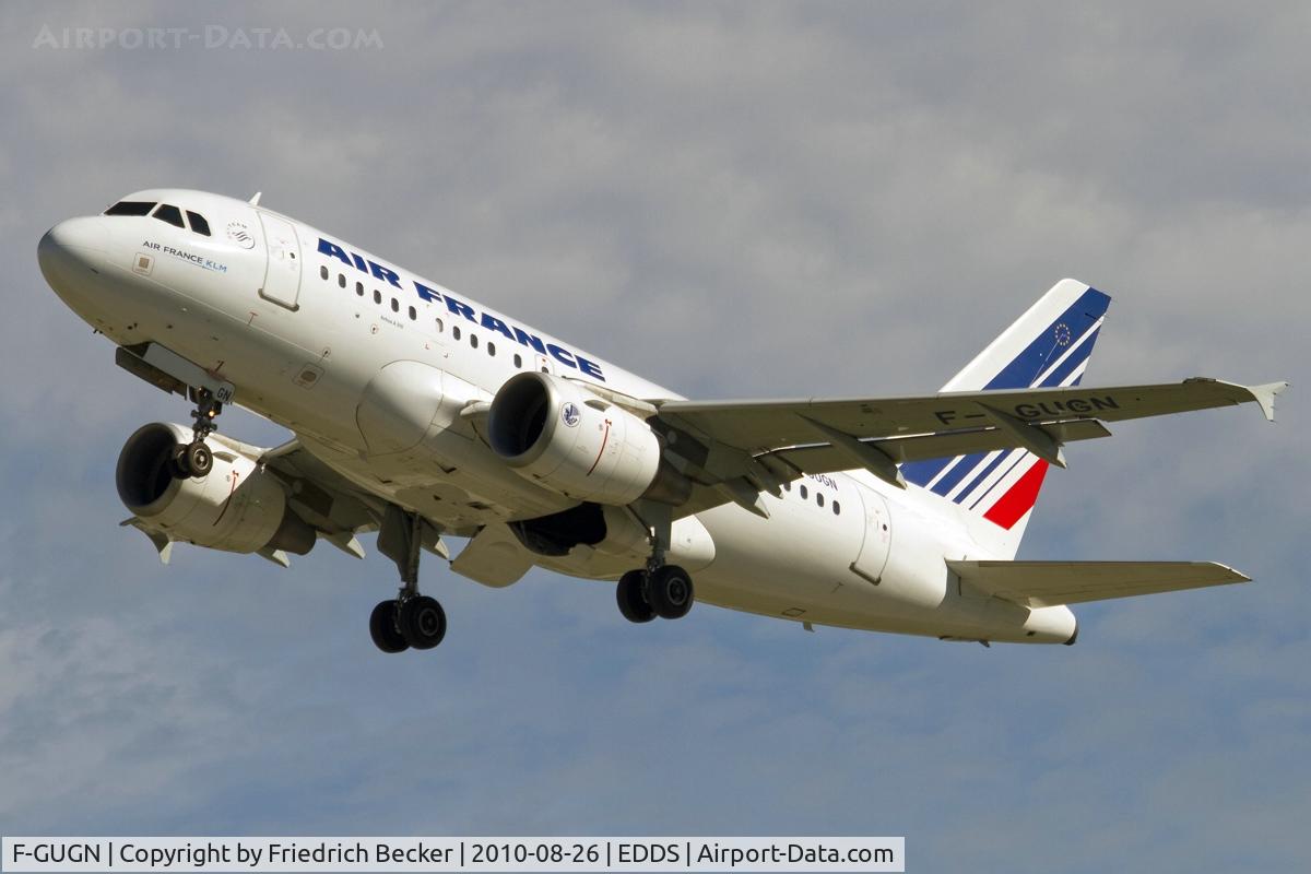 F-GUGN, 2006 Airbus A318-111 C/N 2918, departure from Stuttgart