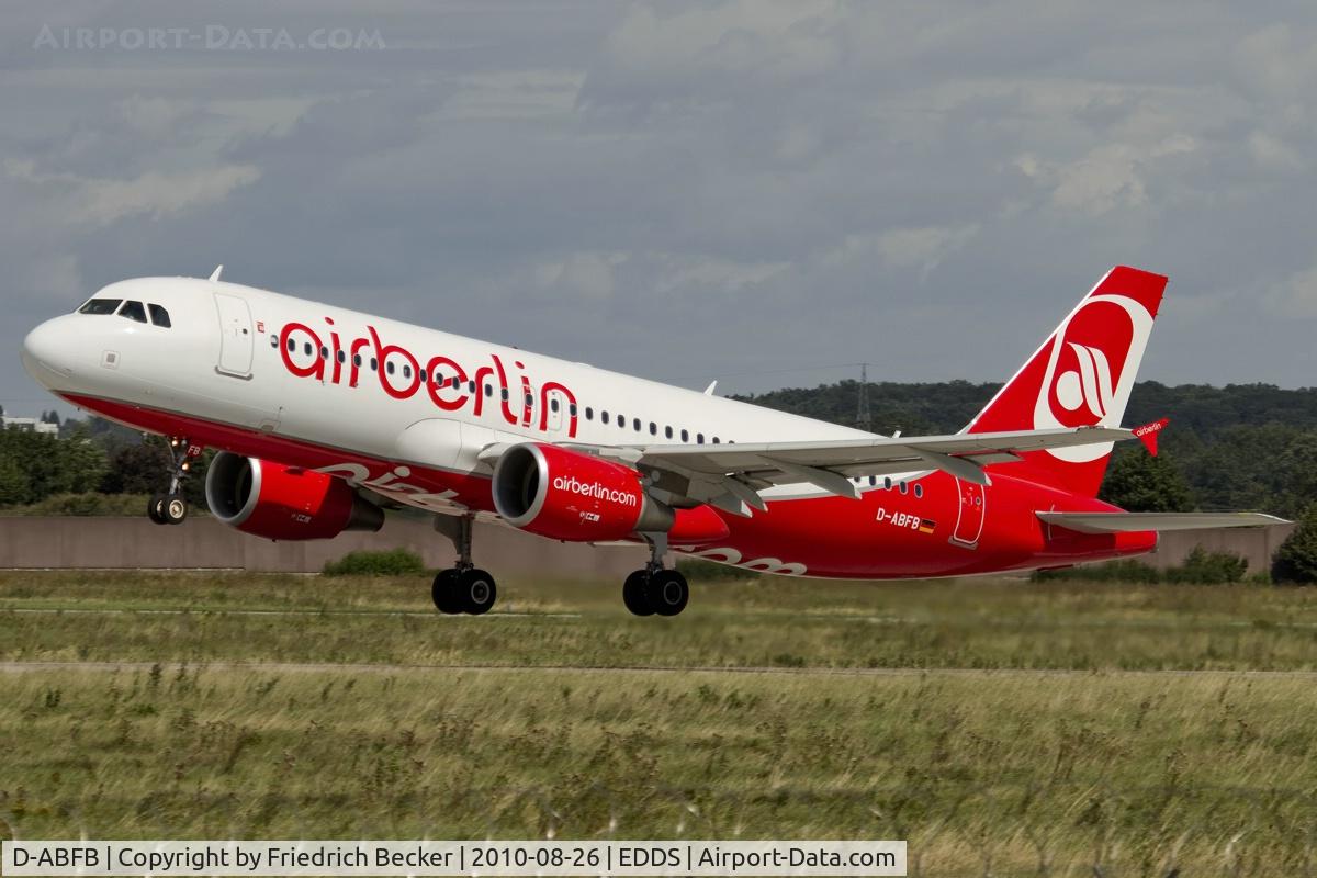 D-ABFB, 2009 Airbus A320-214 C/N 4128, departure from Stuttgart