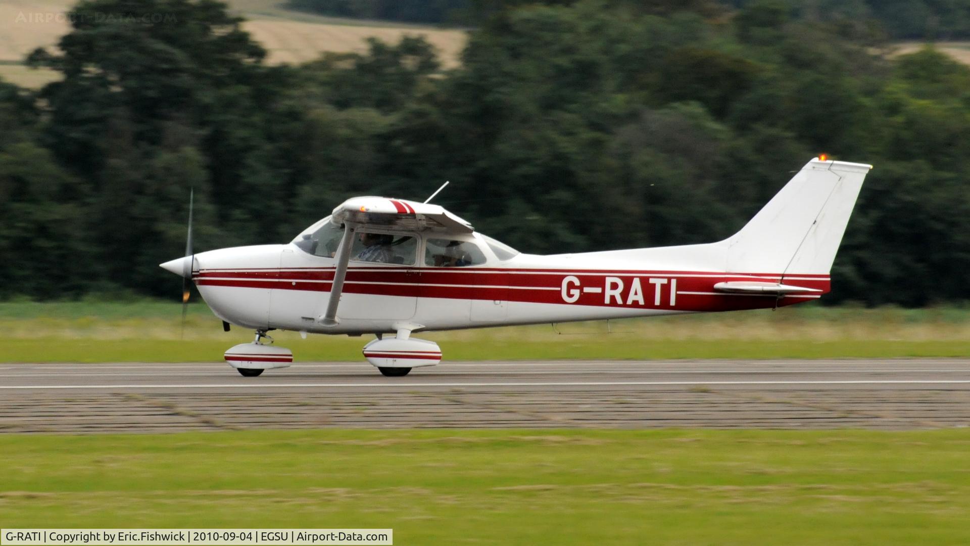 G-RATI, 1975 Reims Cessna F172M ll C/N 1311, G-RATI departing IWM Duxford Battle of Britain Air Show Sep. 2010
