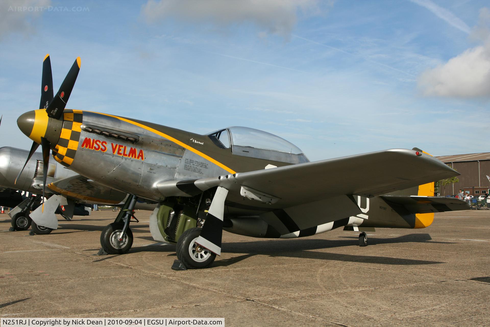 N251RJ, 1944 North American TF-51D Mustang C/N 124-44703, EGSU