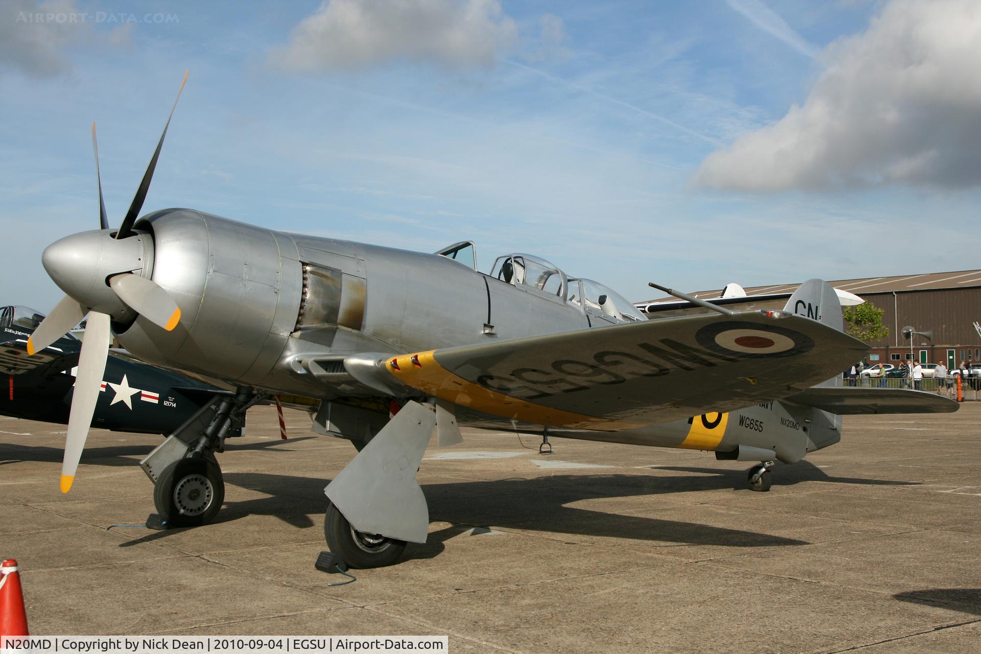N20MD, 1952 Hawker Sea Fury T.20 C/N 41H/636070, EGSU
