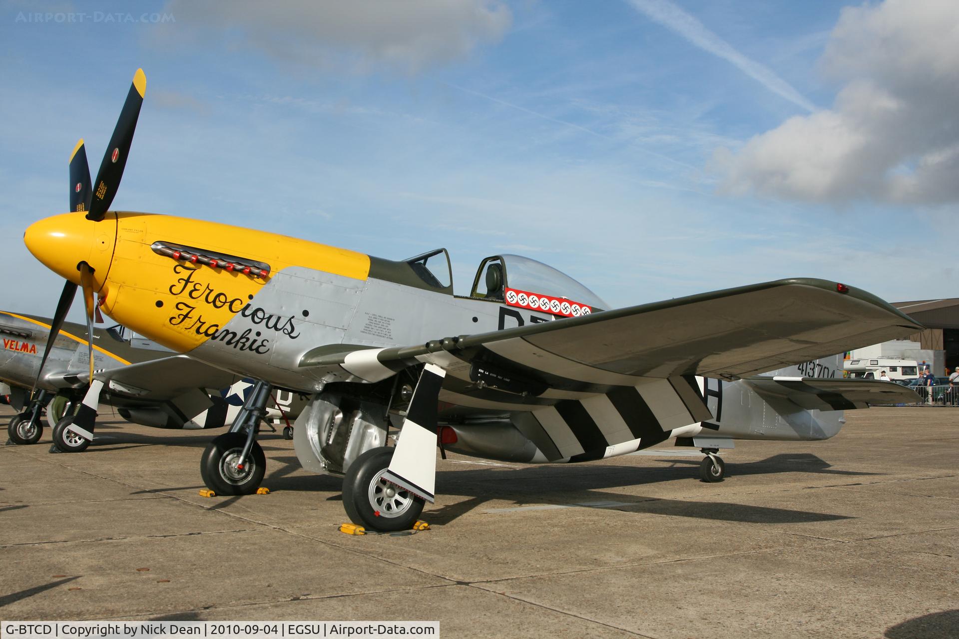 G-BTCD, 1944 North American P-51D Mustang C/N 122-39608, EGSU