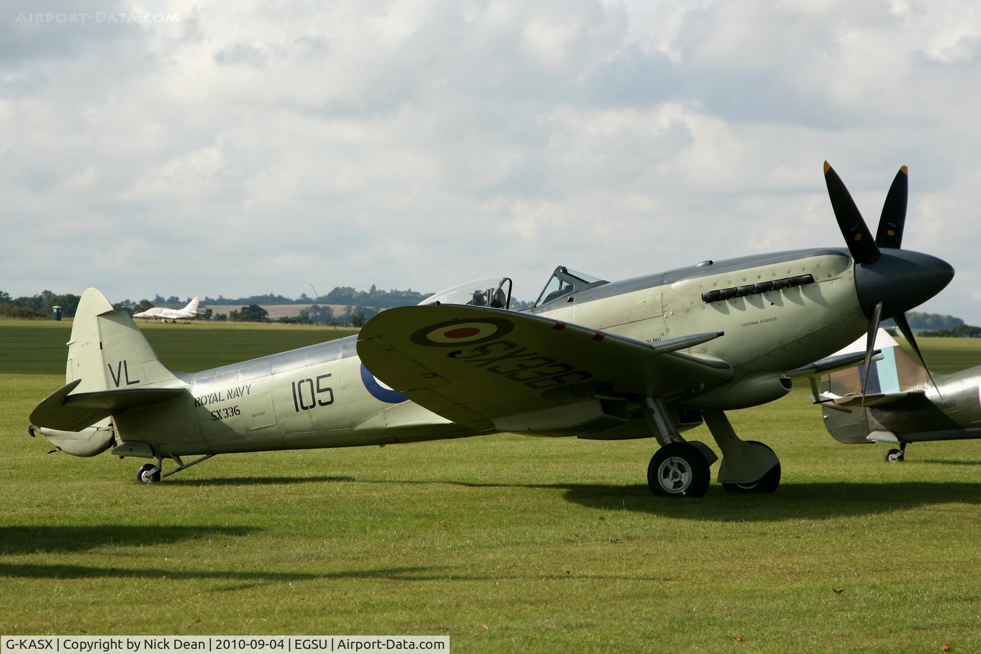 G-KASX, 1946 Supermarine 395 Seafire F.XVII C/N FLWA 25488, EGSU