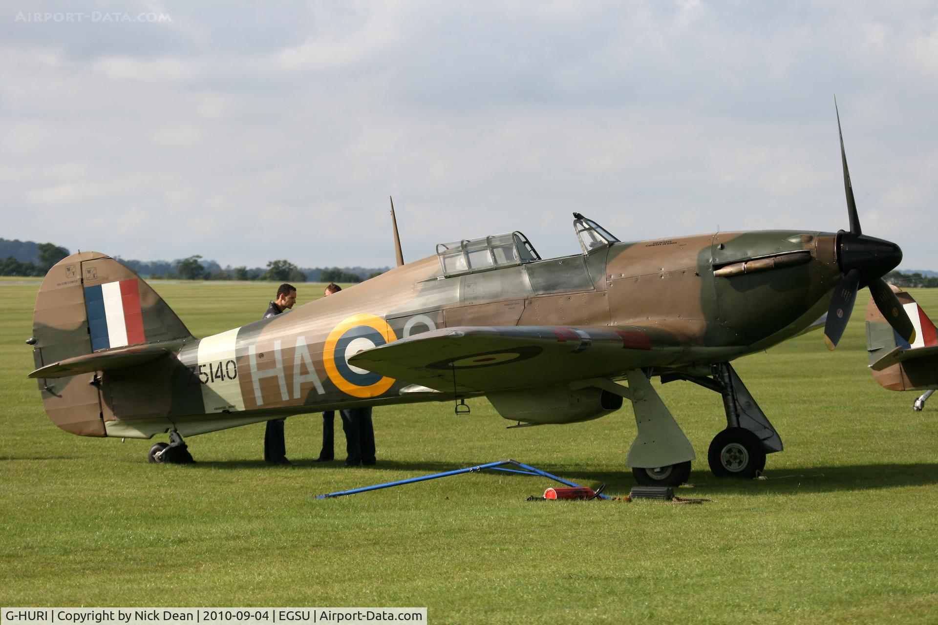 G-HURI, 1942 Hawker (CCF) Hurricane Mk12A C/N 72036, EGSU