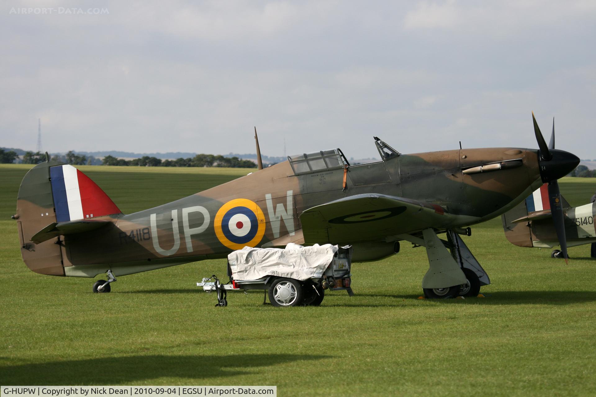 G-HUPW, 1940 Hawker Hurricane I C/N G592301, EGSU