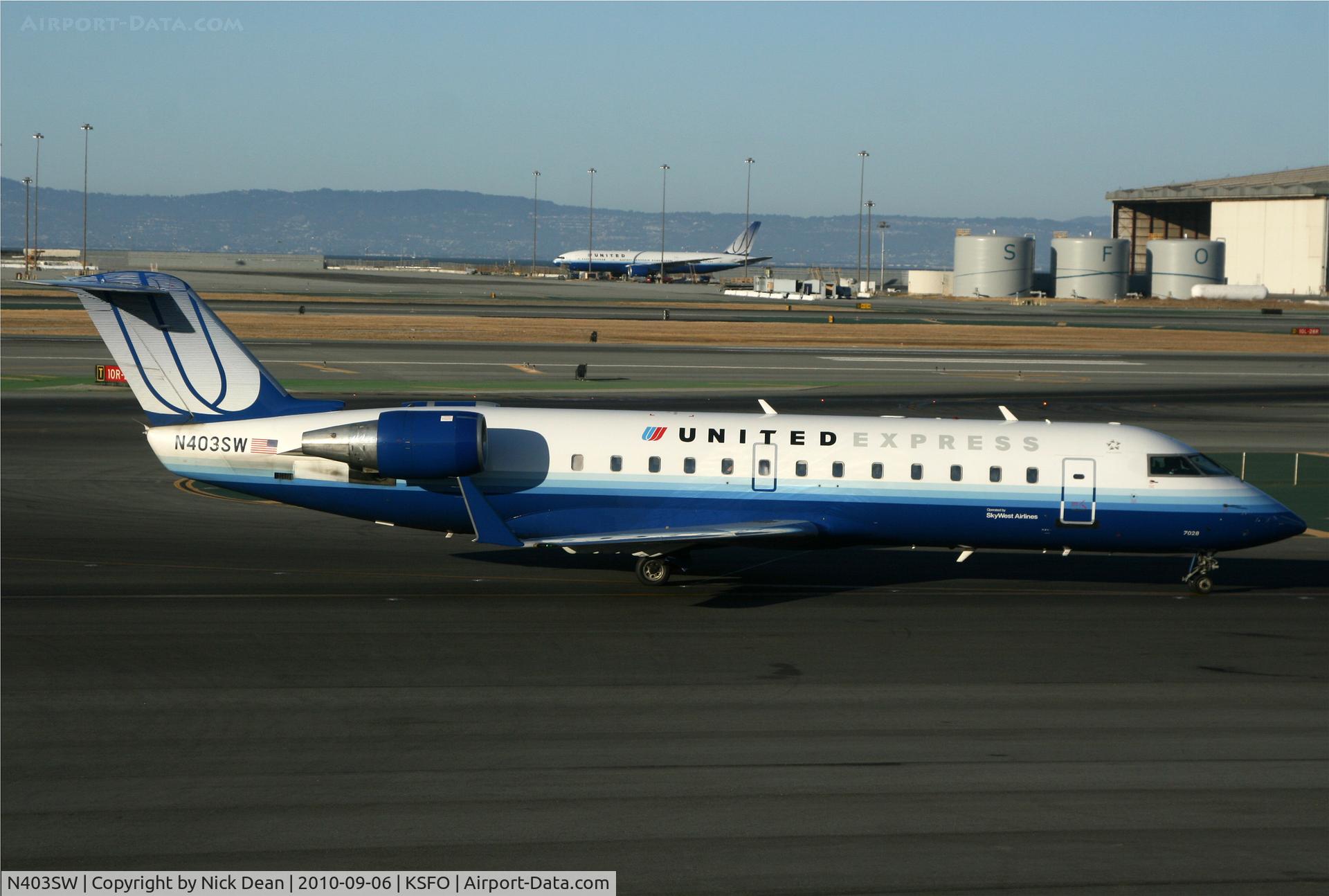 N403SW, 1993 Canadair CRJ-100LR (CL-600-2B19) C/N 7028, KSFO