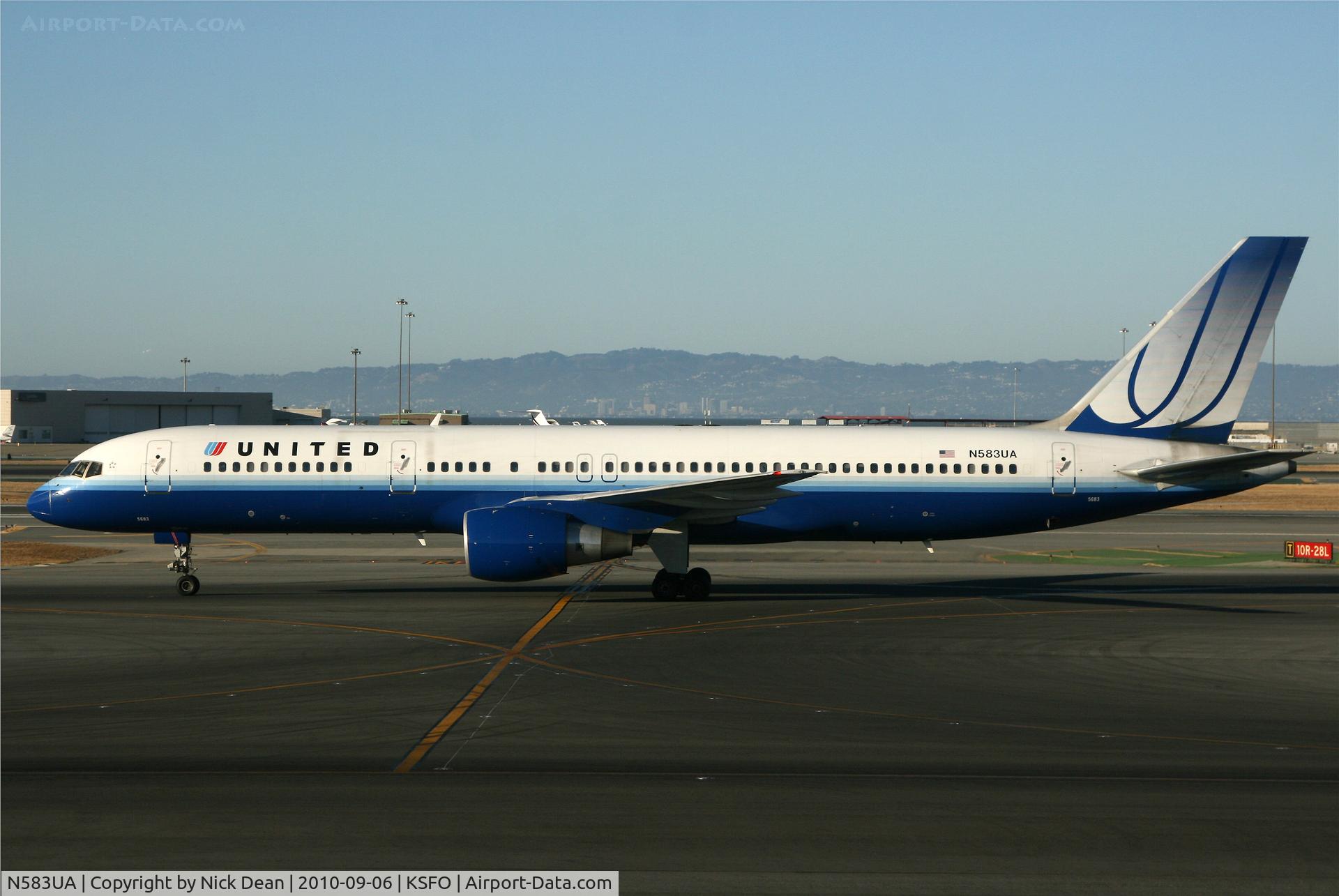 N583UA, 1993 Boeing 757-222 C/N 26705, KSFO