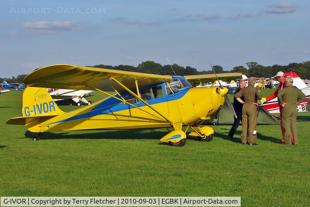 G-IVOR, 1946 Aeronca 11AC Chief Chief C/N 11AC-1035, 1940 Aeronca Aircraft Corporation AERONCA 11AC, c/n: 11AC-1035 at 2010 LAA National Rally