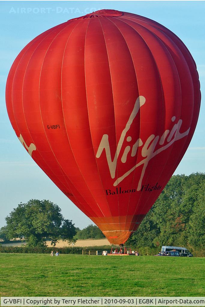 G-VBFI, 2007 Cameron Balloons Z-350 C/N 10986, Virgin Balloon in Sywell Car Park