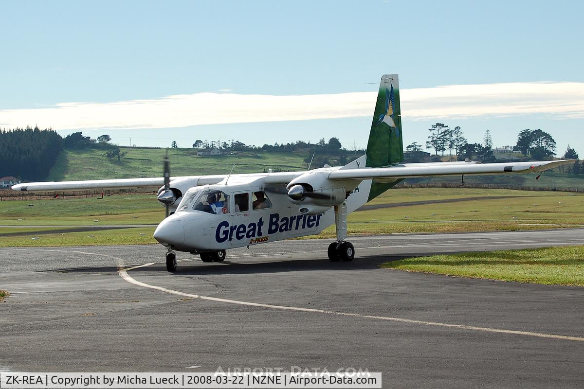 ZK-REA, Britten-Norman BN-2A-26 Islander C/N 43, At North Shore Aerodrome