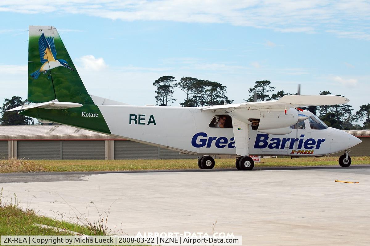 ZK-REA, Britten-Norman BN-2A-26 Islander C/N 43, At North Shore Aerodrome