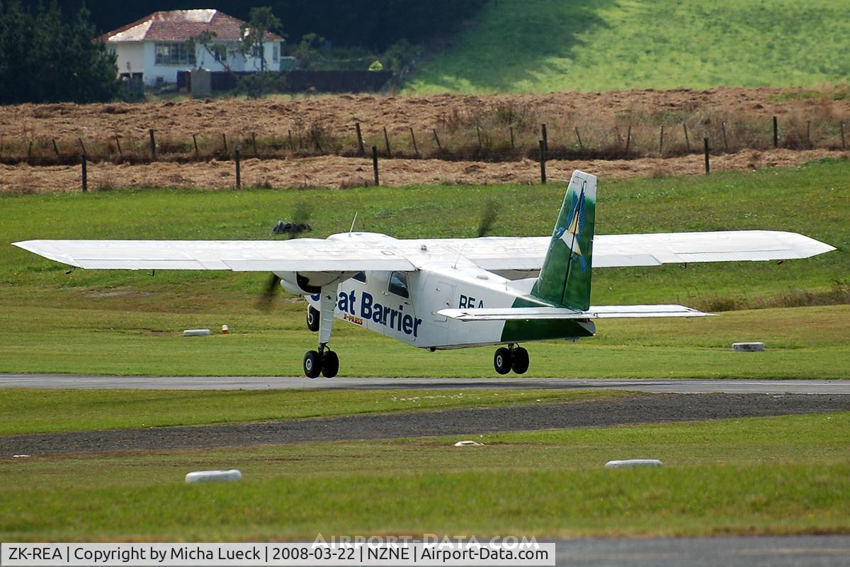 ZK-REA, Britten-Norman BN-2A-26 Islander C/N 43, At North Shore Aerodrome