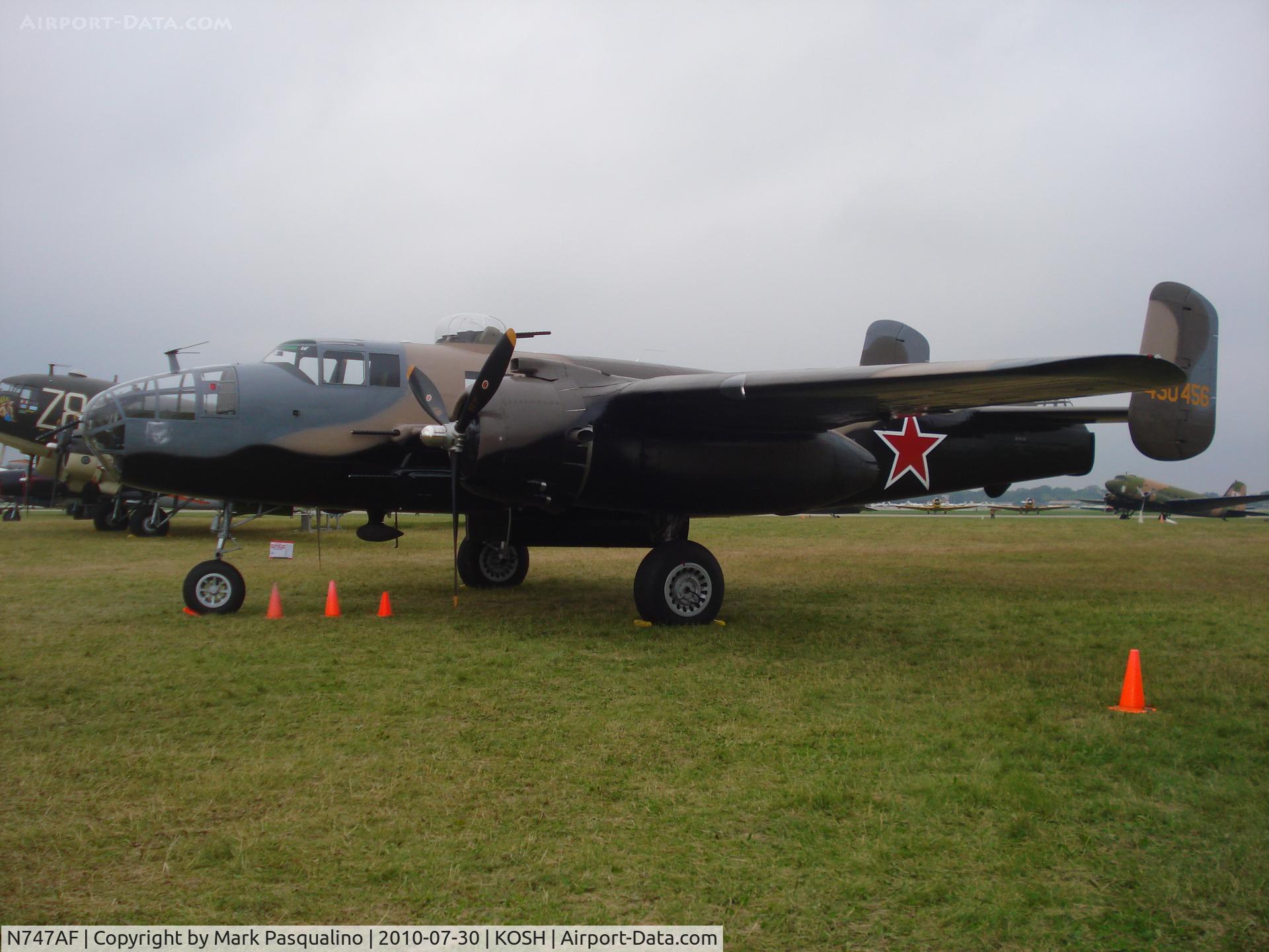 N747AF, 1944 North American B-25J Mitchell Mitchell C/N 108-33731, North American B-25J