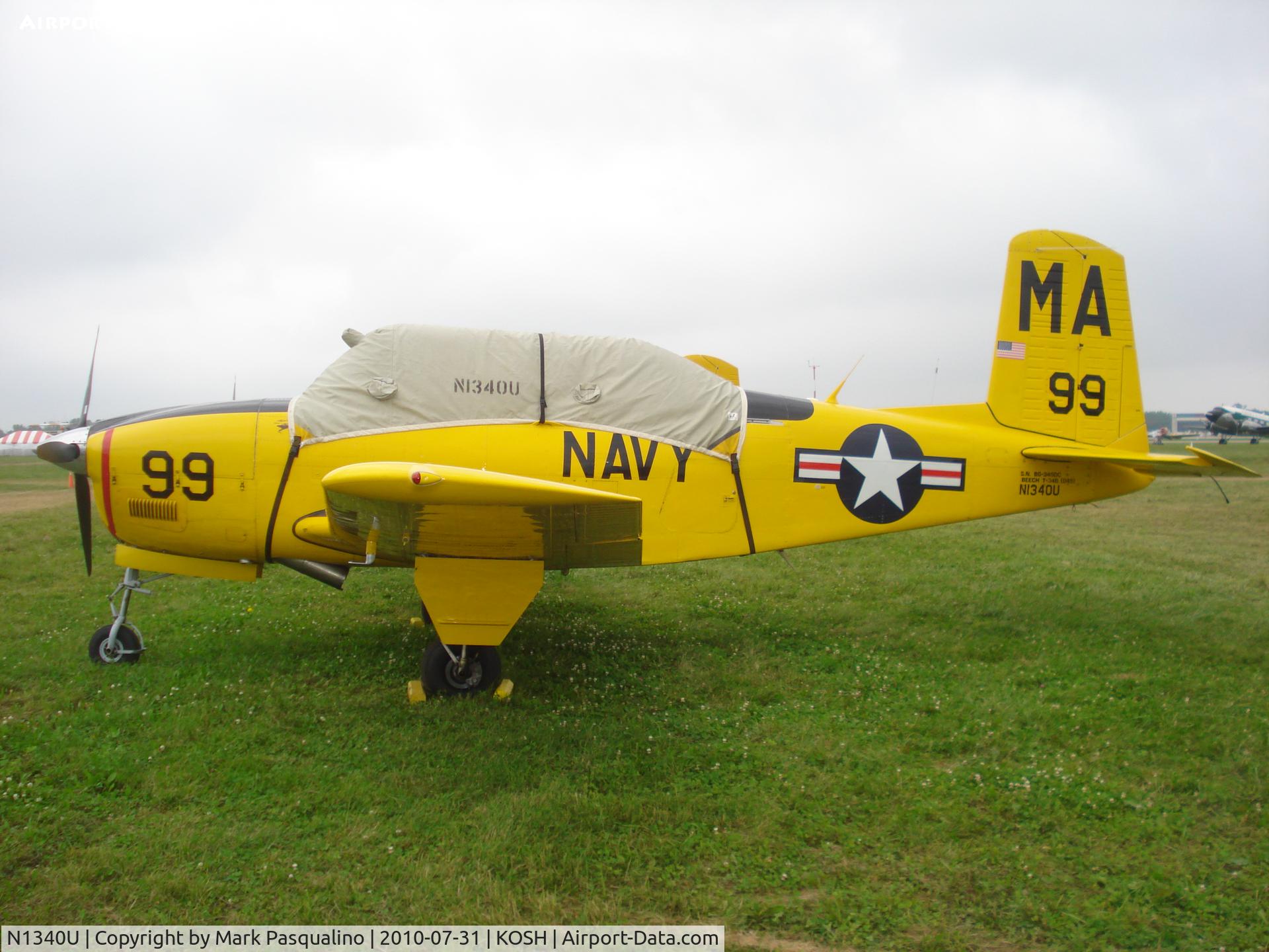 N1340U, 1957 Beech D-45 Mentor C/N BG-345DC, Beech T-34B