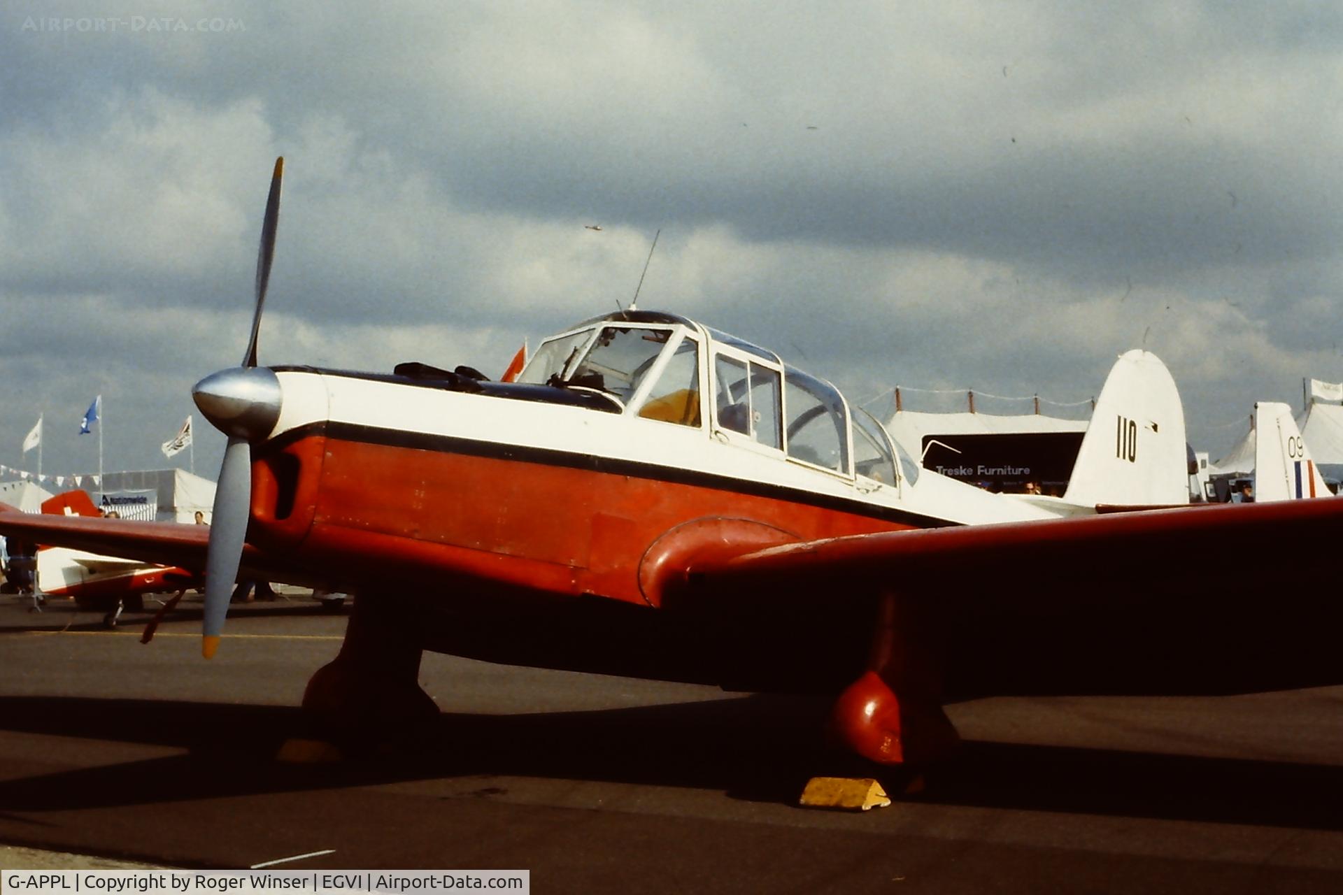 G-APPL, 1948 Percival P-40 Prentice T1 C/N PAC-013, Possibly at the IAT held at RAF Greenham Common sometime in the 1970's? Date to be confirmed.