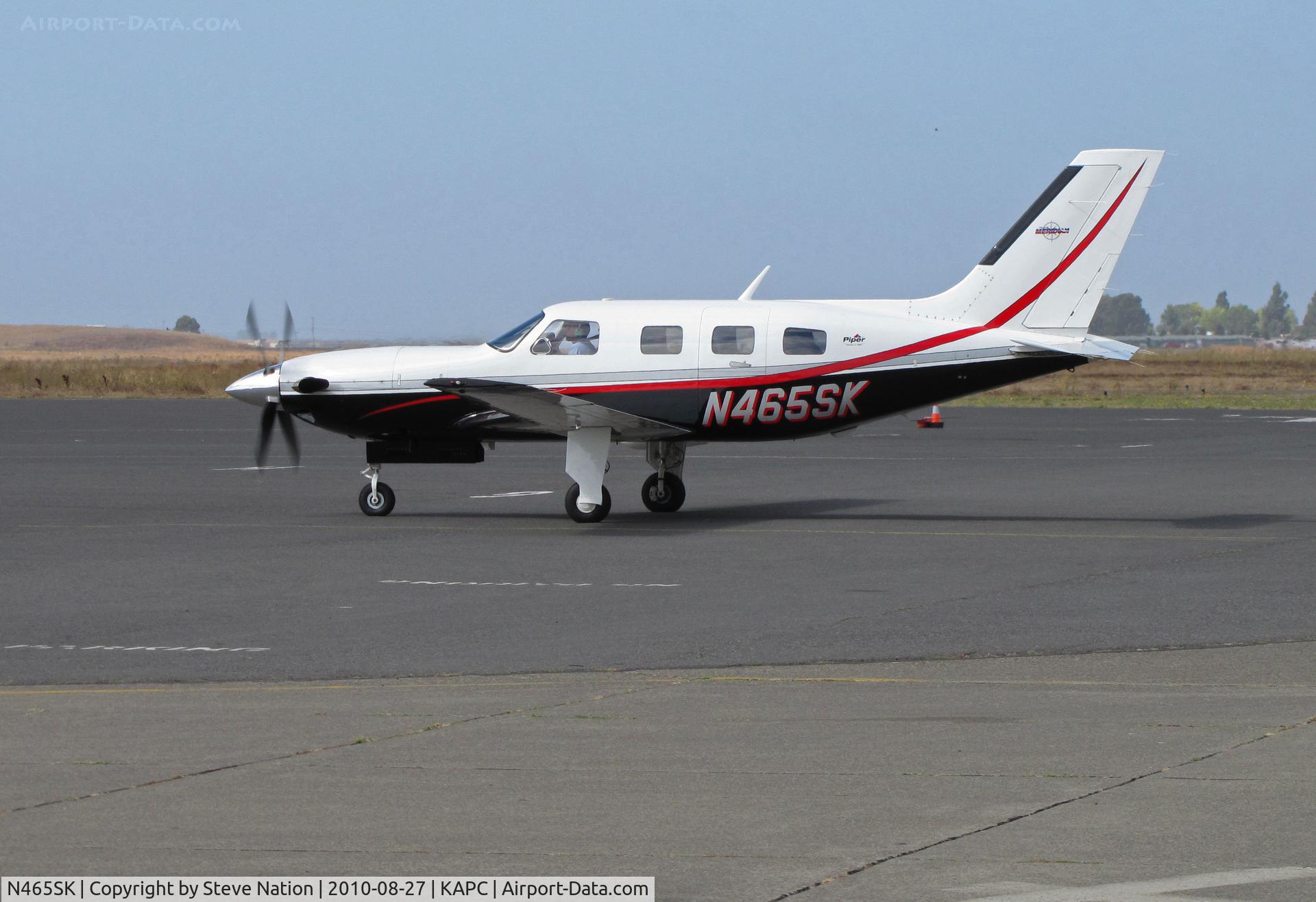 N465SK, 2000 Piper PA-46-500TP Malibu Meridian C/N 4697013, 2000 Piper PA-46-500TP arriving from Chino, CA (KCNO)