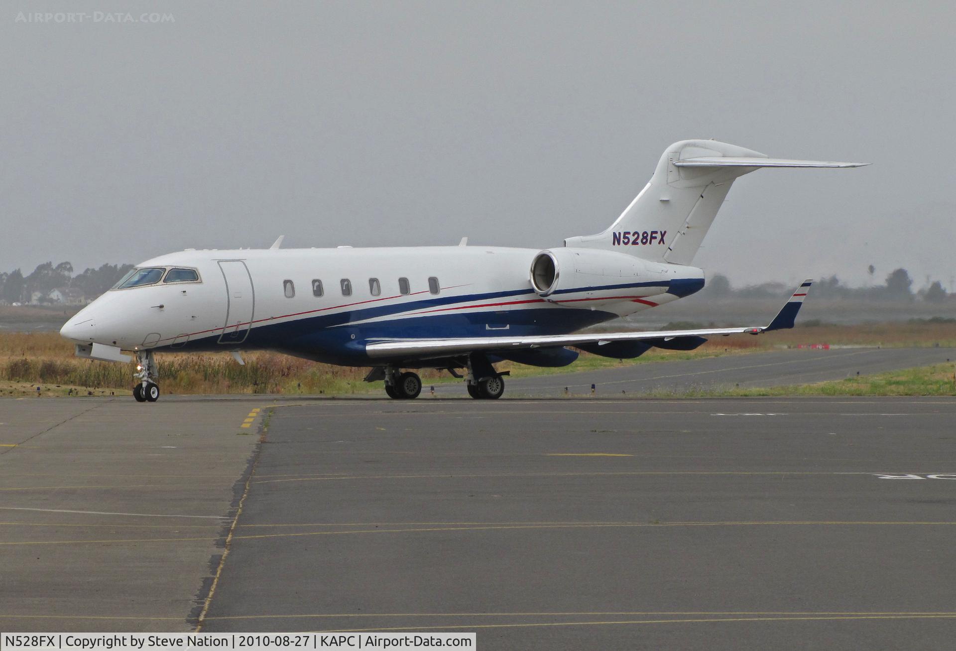 N528FX, 2006 Bombardier Challenger 300 (BD-100-1A10) C/N 20125, Flexjets 2006 BD-100-1A10 arriving from KSJC (San Jose, CA)