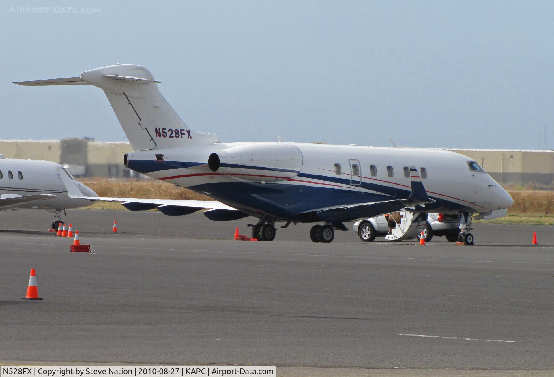 N528FX, 2006 Bombardier Challenger 300 (BD-100-1A10) C/N 20125, Flexjets 2006 BD-100-1A10 on the ramp at Napa, CA
