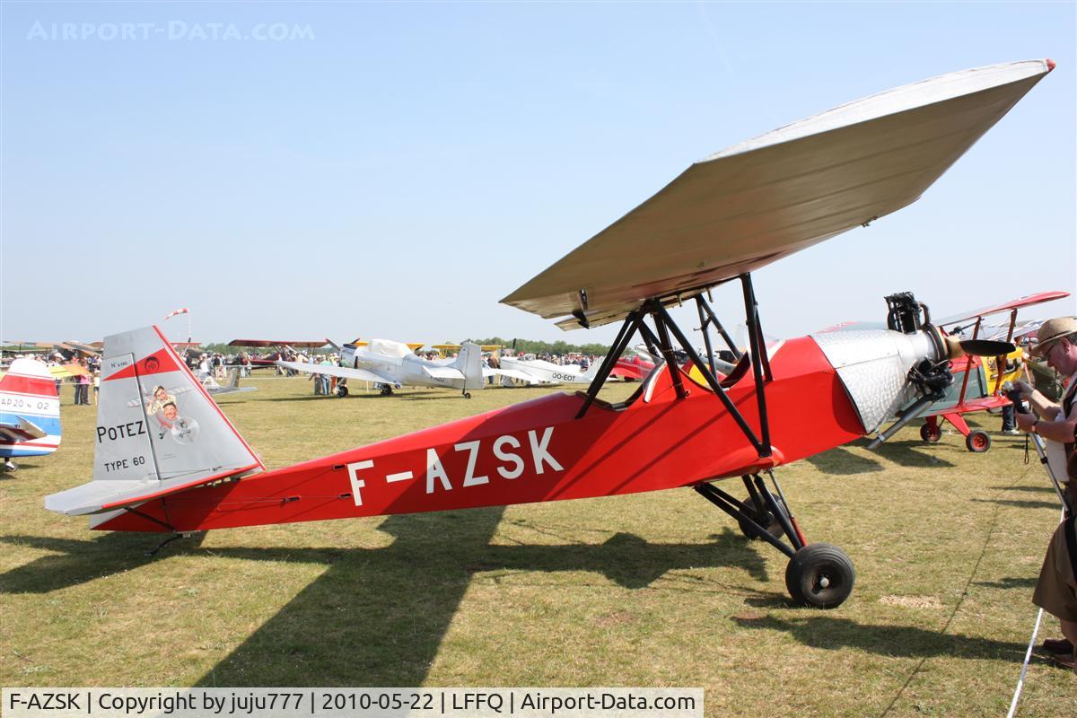 F-AZSK, Potez 60 Sauterelle C/N 4190, on display at La Ferté Alais
