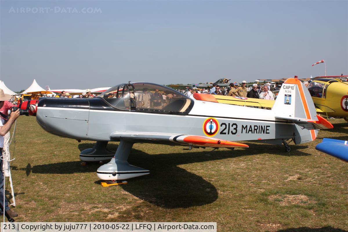 213, Mudry CAP-10B C/N 213, on display at La Ferté Alais